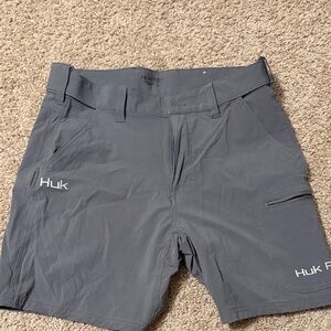Huk Men's Charcoal Athletic Shorts